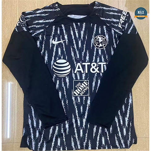 Max Maillot CF América Maillot Gardien De But Manche Longue Noir 2023/24 flocage