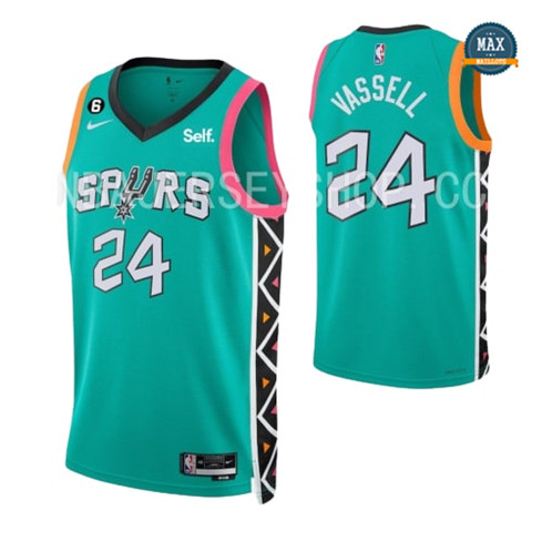 Max Maillot Devin Vassell, San Antonio Spurs 2022/23 - City Original