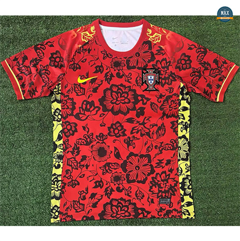 Mode‎ Max Maillots Portugal Spéciale Rouge Flower 2024/25