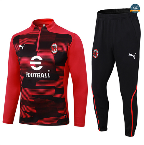 Prix Max Survetement AC Milan 2024/25 rouge