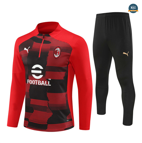 Vente Max Survetement AC Milan 2024/25 rouge