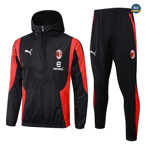 Grossiste Max Coupe vent AC Milan 2024/25 noir