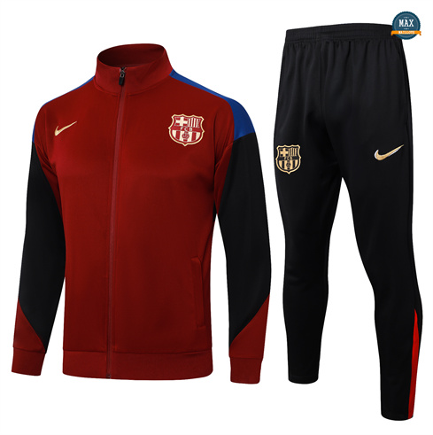 Choix Max Veste Survetement Enfant Barcelone 2024/25 rouge bordeaux