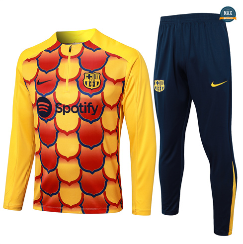 Prix Max Survetement Enfant Barcelone 2024/25 jaune