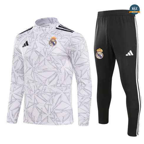 Vente Max Survetement Enfant Real Madrid 2024/25 Blanc