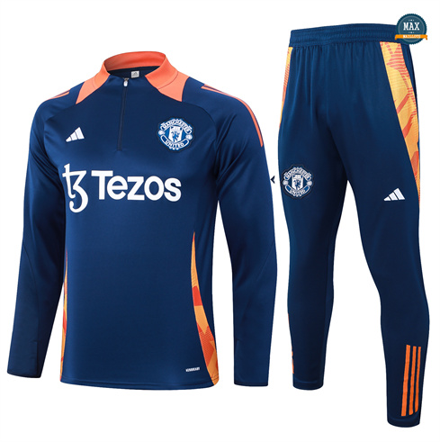 Vente Max Survetement Manchester United 2024/25 Bleu marine