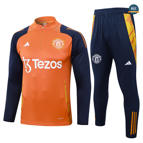 Achetez Max Survetement Manchester United 2024/25 Orange