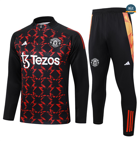 Grossiste Max Survetement Manchester United 2024/25 noir