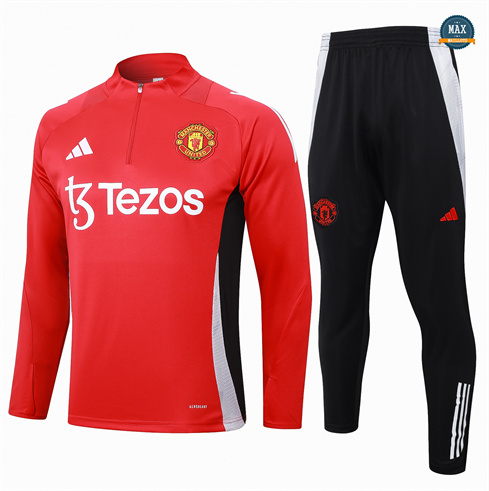 Achetés Max Survetement Manchester United 2024/25 rouge