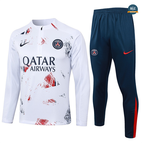 Achetés Max Survetement Paris Paris Saint Germain 2024/25 Blanc