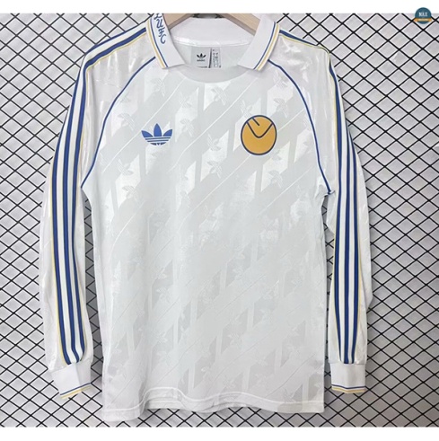 Max Maillot Leeds United Édition spéciale Vintage Manche Longue Blanc 2024/25