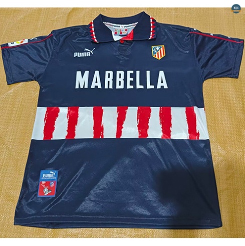 Max Maillots Rétro Atletico Madrid Exterieur Noir 1997-98