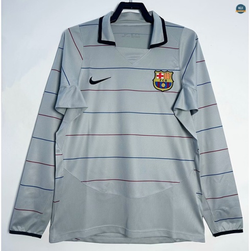 Max Maillot Rétro Barcelone Exterieur Manche Longue 2002-04