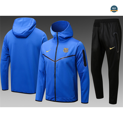 Nouveaux Max Veste Survetement à Capuche Barcelone 2024/25 bleu pas cher fiable