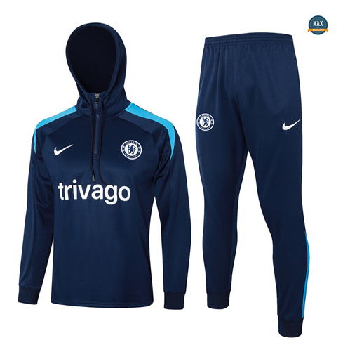 Marque Max Survetement à capuche Chelsea 2024/25 bleu royal pas cher fiable