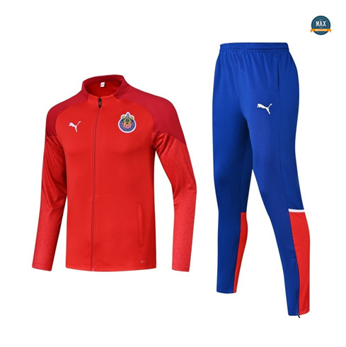 Créer Max Veste Survetement Chivas 2024/25 rouge pas cher fiable