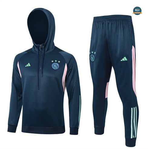 Marque Max Survetement à capuche Ajax Enfant 2024/25 bleu royal pas cher fiable