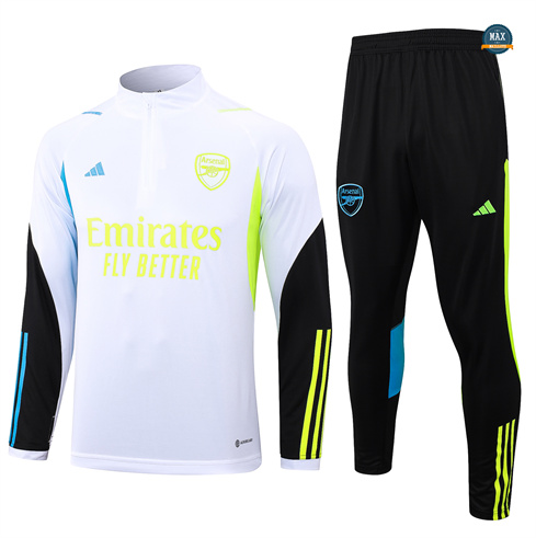 Flocage Max Survetement Enfant Arsenal 2024/25 Blanc pas cher fiable