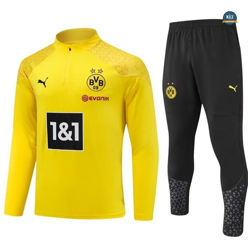 Soldes Max Survetement Enfant Dortmund 2024/25 jaune pas cher fiable