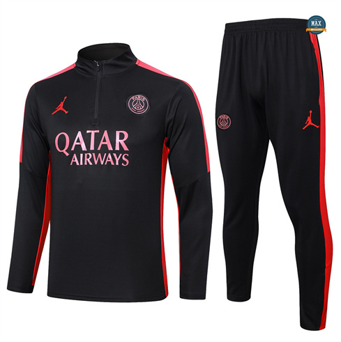 Soldes Max Survetement Paris Saint Germain Enfant 2024/25 noir pas cher fiable