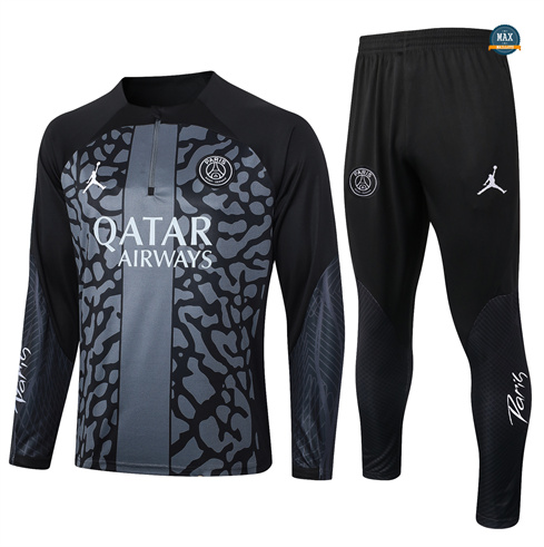 Soldes Max Survetement Enfant Paris Saint Germain 2024/25 noir pas cher fiable