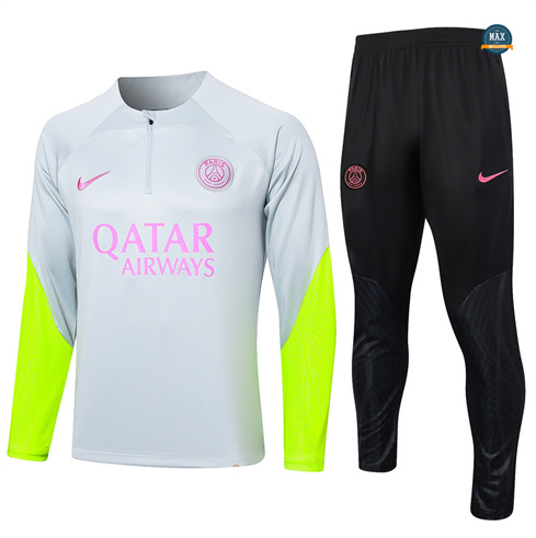 Créer Max Survetement Enfant Paris Saint Germain 2024/25 gris clair pas cher fiable