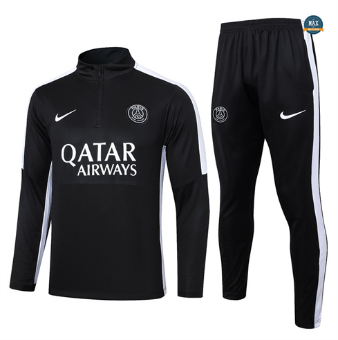 Nouveaux Max Survetement Paris Saint Germain 2024/25 noir pas cher fiable