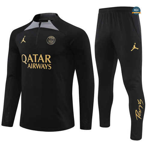 Marque Max Survetement Paris Saint Germain 2024/25 noir pas cher fiable