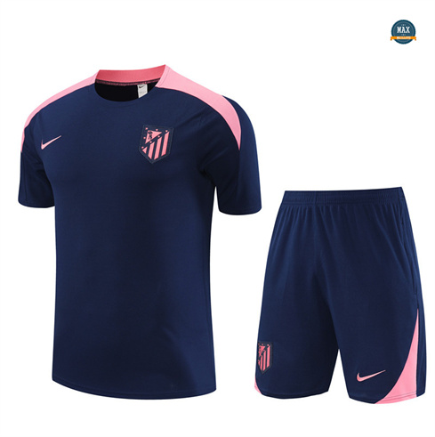 Soldes Max Maillot Atletico Madrid Enfant + Shorts 2024/25 Training bleu royal pas cher fiable
