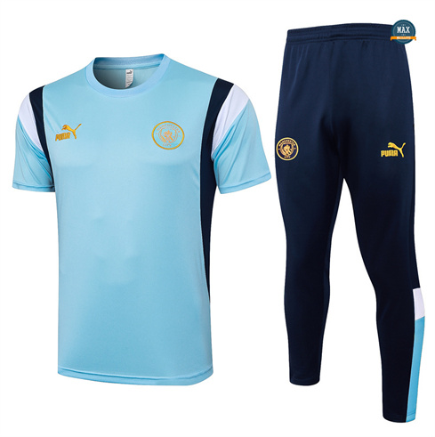 Vente Max Maillot Manchester City Training + Pantalon 2024/25 Training bleu clair pas cher fiable