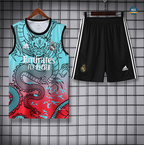 Achetez Max Maillot Real Madrid Debardeur 2024/25 Training bleu pas cher fiable