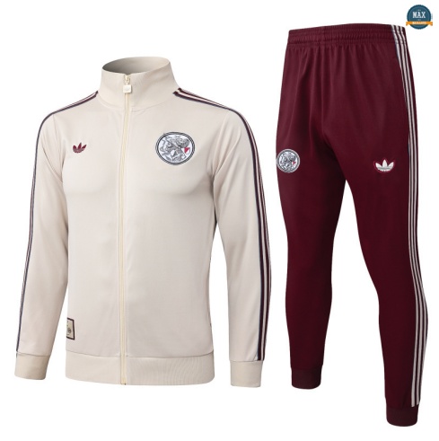 Maxmaillots Veste Survetement Ajax 2025/26 Jaune discout