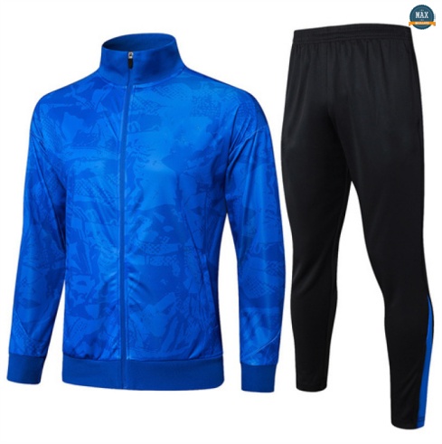 Maxmaillots Veste Survetement Barcelone 2025/26 Bleu/Noir Pas Chere