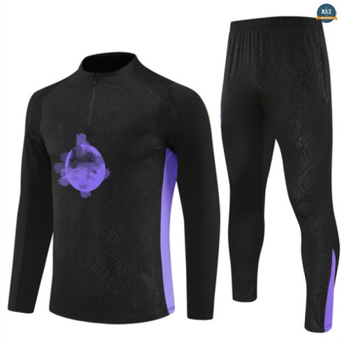 Maxmaillots Survetement Barcelone 2025/26 Noir/Violet Pas chèr
