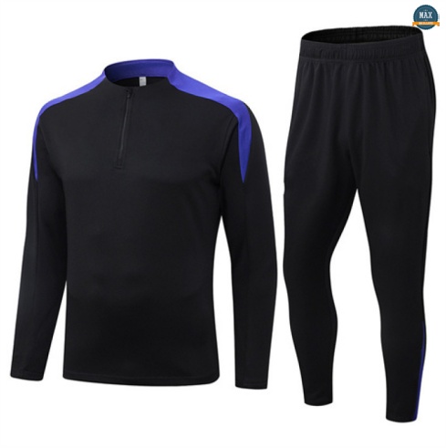 Maxmaillots Survetement Barcelone 2025/26 Noir/Violet Pas Chere