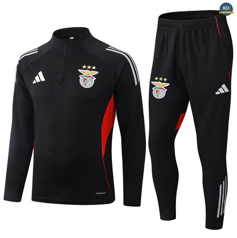 Maxmaillots Survetement Benfica 2025/26 Noir/Rouge Pas Cher
