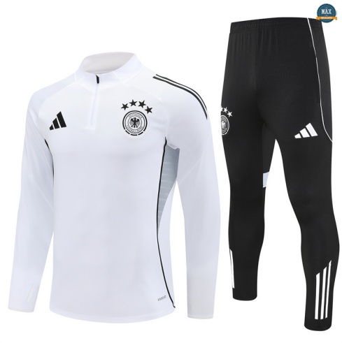 Maxmaillots Survetement Enfant Allemagne 2025/26 Blanc/Noir/Gris Online