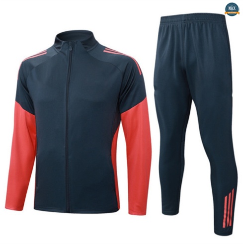 Maxmaillots Veste Survetement Enfant Bayern Munich 2025/26 Gris foncé/Orange Online