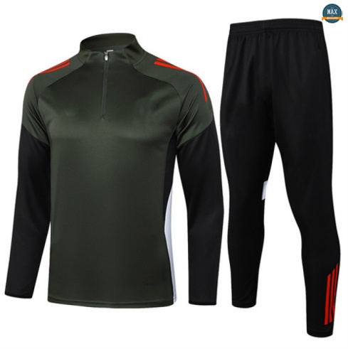 Maxmaillots Survetement Enfant Bayern Munich 2025/26 Vert/Noir/Rouge personnalisé