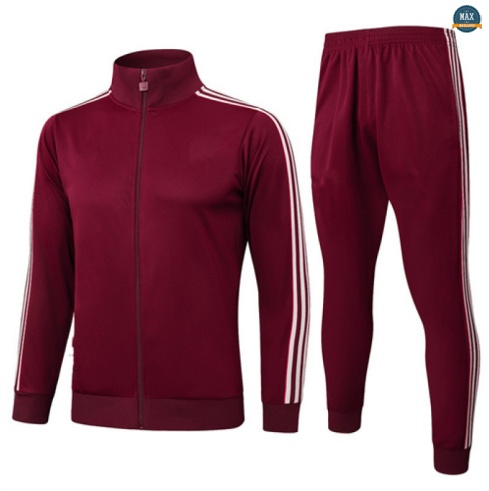 Maxmaillots Veste Survetement Enfant Bayern Munich 2025/26 Rouge/Blanc discout