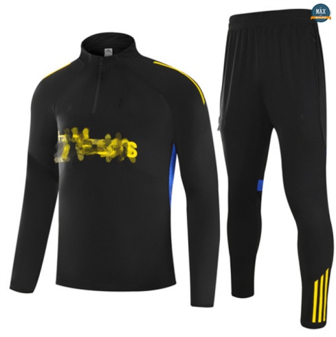 Maxmaillots Survetement Enfant Manchester United 2025/26 Noir/Jaune discout