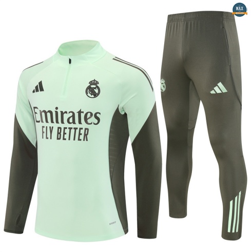 Maxmaillots Survetement Enfant Real Madrid 2025/26 Vert Pas chèr