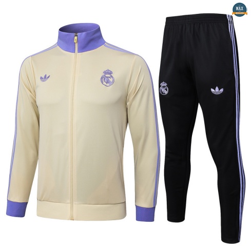 Maxmaillots Veste Survetement Enfant Real Madrid 2025/26 abricot/Noir/Violet discout