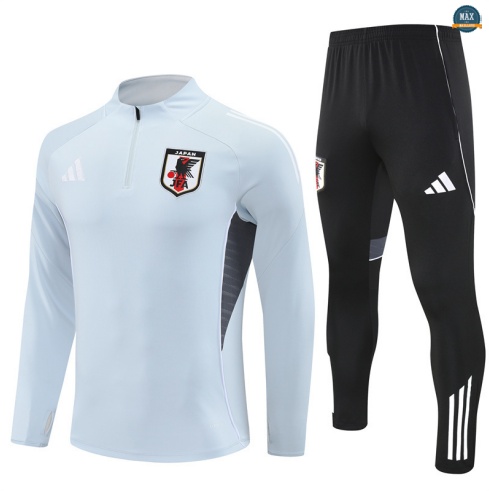 Maxmaillots Survetement Japon 2025/26 Gris/Noir Pas chèr