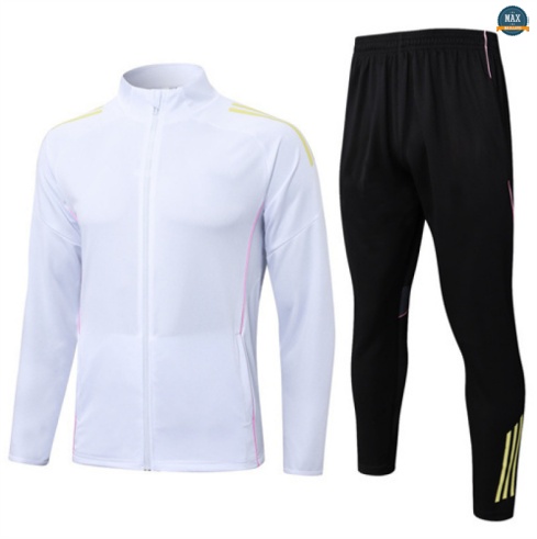 Maxmaillots Veste Survetement Juventus 2025/26 Blanc/Jaune/Noir personnalisé