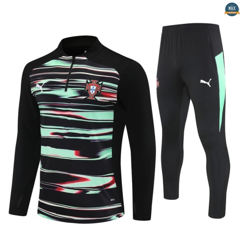 Maxmaillots Survetement Portugal 2025/26 Vert/Noir Pas chèr