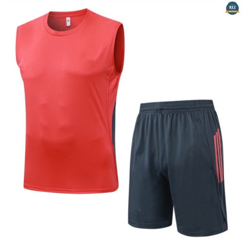 Maxmaillots Training Bayern Munich Ensemble Short Débardeur 2025/26 Orange/Noir Pas Chere