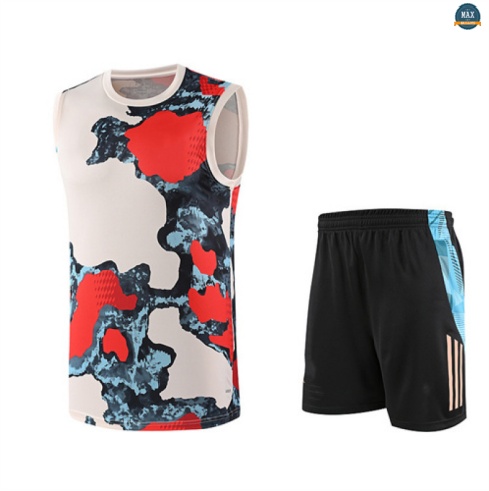 Maxmaillots Training Bayern Munich Enfant Ensemble Short Débardeur 2025/26 Rouge/Noir/Bleu Online