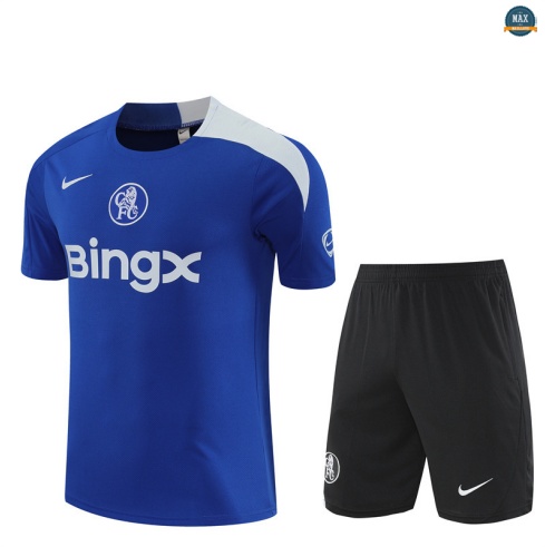 Maxmaillots Training Chelsea + Short 2025/26 Bleu/Noir/Blanc Online