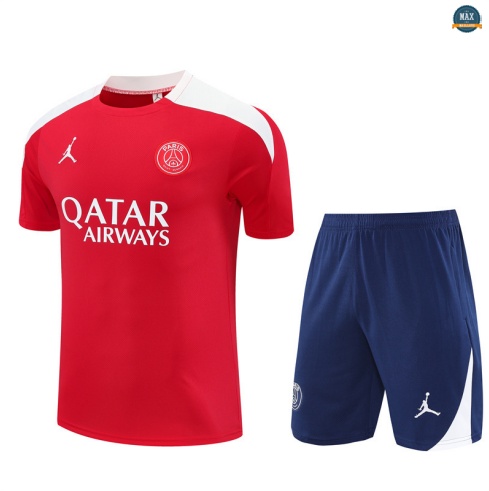 Maxmaillots Training PSG Enfant + Short 2025/26 Rouge/Bleu/Blanc personnalisé